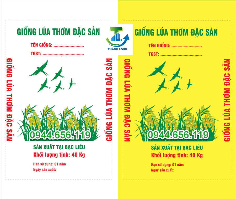 Bao lúa giống in Flexo